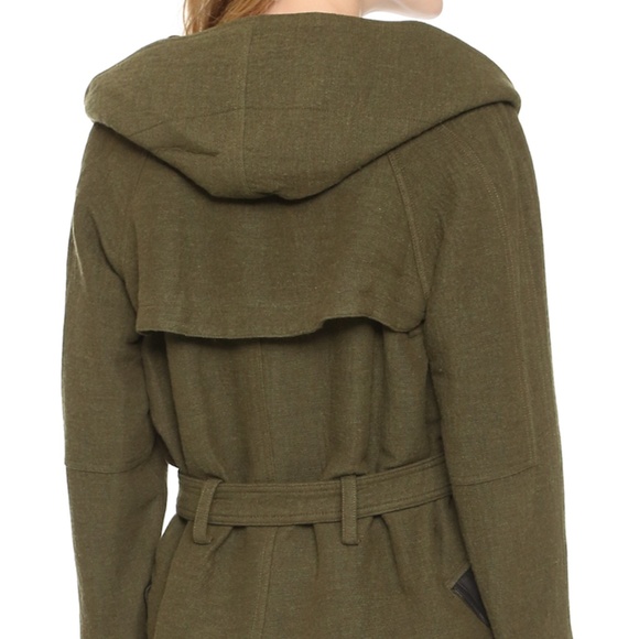 Alice Olivia Military Hooded Jacket Sz S - Picture 3 of 12